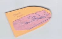 David Pleat Leicester Old 1960s Football Hand Signed Autograph Card