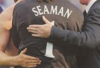 David Seaman Being Consoled 2002 World Cup Football Postcard