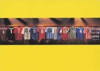 David Seaman Collymore Eric Cantona Football Shirt Advertising Postcard