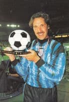 David Seaman With Tour De France 1997 Trophy Football Photo