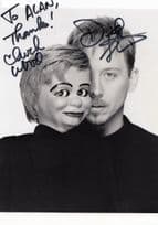 David Strassman Chuck Wood Ventriloquist Hand Signed Photo