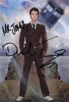 David Tennant Dr Doctor Who & Tardis Hand Signed Photo