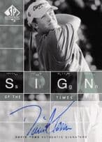 David Toms Sign Of The Times Hand Signed 2002 SP Golf Autograph Card