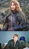 David Wenham Lord Of The Rings Hand Signed & COA 2x Photo s