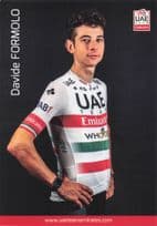 Davide Formolo Champion Cyclist Sports UEA EmiratesT eam Postcard