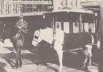 De Paardentram Op Het Stationplein in 1895 Postcard