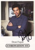 Dean Fagan Coronation Street RARE Hand Signed ITV Cast Card Photo