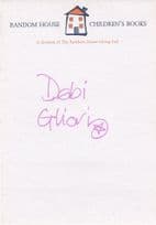 Debi Gliori Hand Signed Random House Childrens Book Headed Paper Slip Autograph