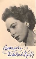 Deborah Kerr The King & I Film Star Early Hand Signed Photo