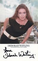 Deborah Watling Patrick Troughton Dr Who Assistant Hand Signed Photo