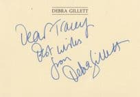 Debra Gillett Spooks Hand Signed Card