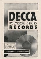 Decca Records Polydor Classical LP 1934 Opera Release List