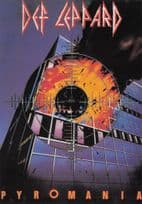 Def Leppard Pyromania Rare Poster Reflex Marketing Postcard