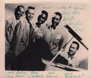 Delta Rhythm Boys Jazz Blues Band Vintage Hand Signed Photo
