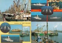 Den Helder Boats Holland 4x Postcard s