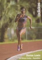 Denise Lewis British Athlete Olympic Games Gold Medal Vintage Hand Signed Photo