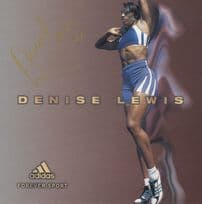 Denise Lewis British Olympic Games Athlete Hand Signed Photo