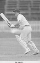Dennis Amiss Warwickshire England Cricket Legend Photo Postcard