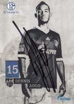 Dennis Aogo FC Schalke Team Footballer Hand Signed Photo Card