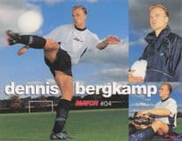 Dennis Bergkamp Arsenal Football Club postcard