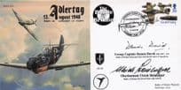 Dennis David German WW2 Knights Iron Cross Ace MULTI Hand Signed FDC