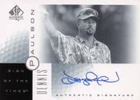 Dennis Paulson Sign Of The Times Hand Signed 2001 SP Golf Autograph Card