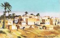 Der-El-Tin Cairo Egypt Village Life Egyptian Postcard