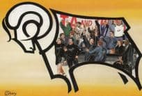 Derby Football Club Baseball Ground 1990s Stadium Postcard