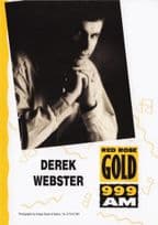 Derek Foster Radio 999 AM Red Rose Gold DJ Advertising Photo Card