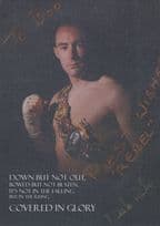Derek The Rebel Roche Boxer Fight Souvenir Hand Signed Photo