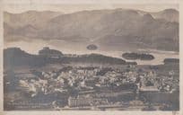 Derwentwater Keswick Antique Aerial Postcard