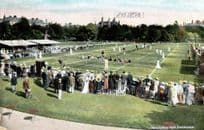 Devonshire Park Eastbourne Tennis Courts Sussex Old 1913 Postcard