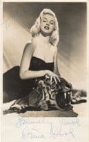 Diana Dors Antique Hand Signed Photo