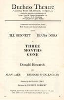 Diana Dors Three Months Gone 1970 Vintage RARE Theatre Programme