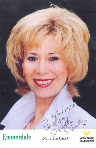 Diane Blackstock Emmerdale Farm Hand Signed Cast Card Photo (1)
