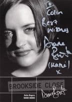 Diane Burke Brookside Hand Signed Cast Card Photo