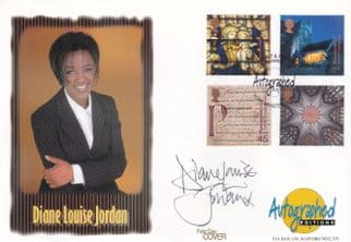 Diane Louise Jordan Blue Peter Hand Signed Rare Ltd FDC