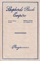 Dick Whittington Shepherds Bush Empire Old Pantomime Theatre Programme