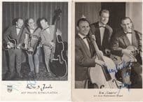Die Capris German Old Orgel Music Band 2x Hand Signed Photo s