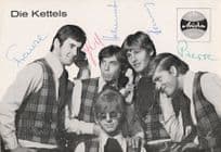 Die Kettels German Beat Band Vintage FULLY Hand Signed Photo