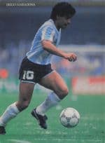Diego Maradona Argentina Football World Cup 1986 Postcard