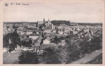 Diest Panorama Stunning Aerial Belgium Antique Postcard