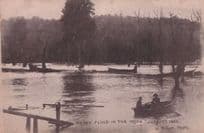 Disaster Flood In Motu River 1906 Boat New Zealand Antique Postcard