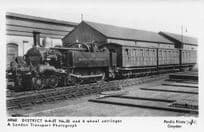 District 4-4-0T No 33 4 Wheel Old Train Pamlin Prints Railway RPC Postcard