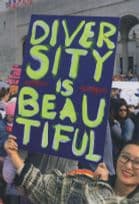 Diversity Is Beautiful Anti Racism Discrimination Protest March Postcard