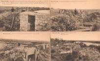 Dixmude Boyau De La Mort Military Belgium 4x Antique Postcard s