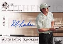 DJ Trahan Authentic Rookies 2005 Golf SP Hand Signed Autograph Card