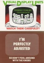 Do Not Adjust Your TV Set 2x Weird Television Postcard s
