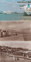 Docks Shipping South Shore Chalets Boating Pool Boat Felixstowe 3x Postcard