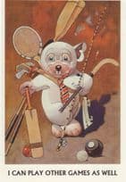 Dog Drunk At Party George Studdy Bonzo Hand Signed Comic Postcard
